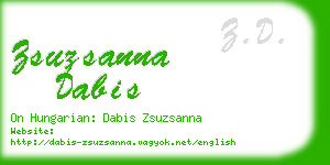 zsuzsanna dabis business card